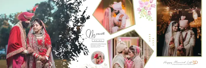 Wedding Album 12x36 PSD – Fresh Glitter Accents Design