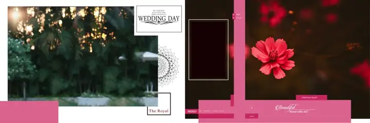Wedding Album 12x36 PSD – Fresh Pastel Clouds Design