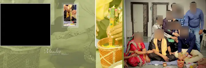 Wedding Album 12x36 PSD – Graceful Brush Strokes Design