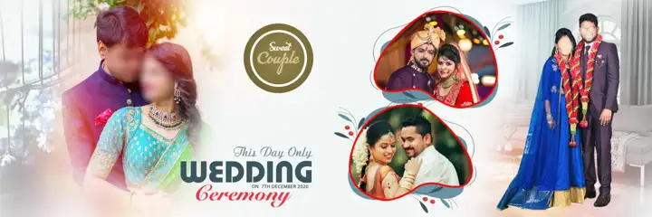 Wedding Album 12x36 PSD – Graceful Watercolour Splash Design