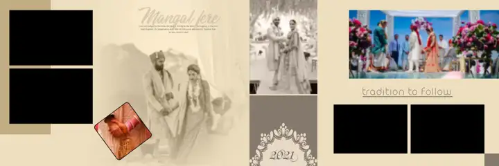 Wedding Album 12x36 PSD – Grand Brush Strokes Design
