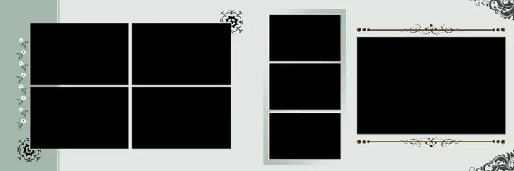 Wedding Album 12x36 PSD – Luxury Brush Strokes Design