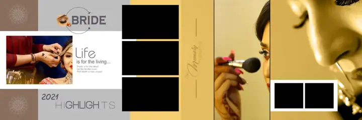 Wedding Album 12x36 PSD – Luxury Glitter Accents Design