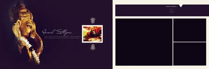 Wedding Album 12x36 PSD – Minimal Damask Texture Design
