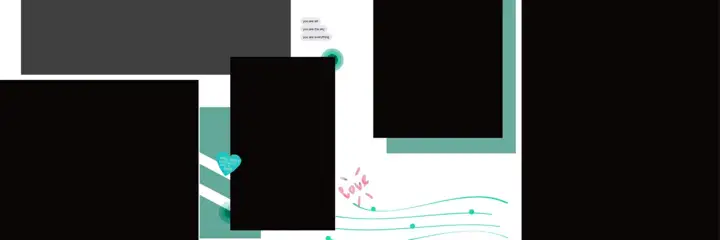 Wedding Album 12x36 PSD – Minimal Geometric Lines Design