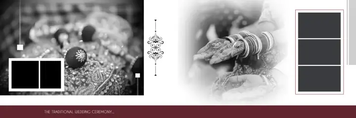Wedding Album 12x36 PSD – Modern Floral Border Design