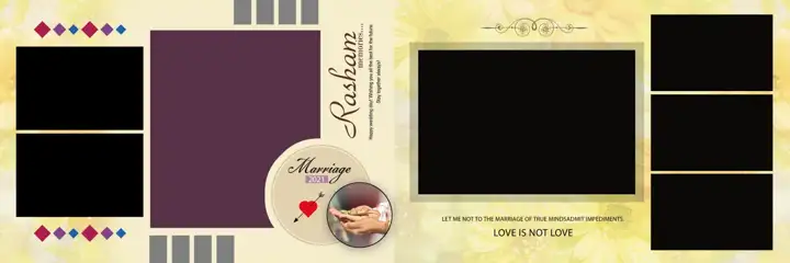 Wedding Album 12x36 PSD – Regal Bokeh Lights Design