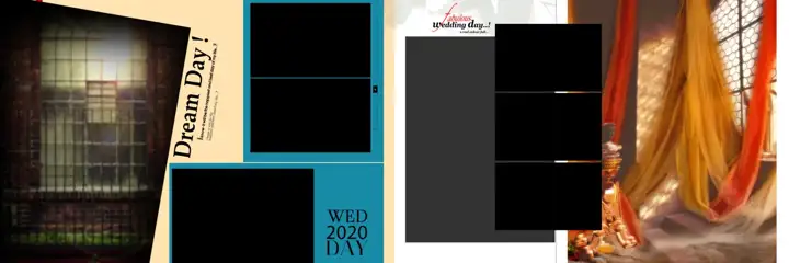 Wedding Album 12x36 PSD – Regal Brush Strokes Design
