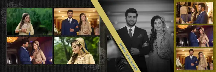 Wedding Album 12x36 PSD – Regal Floral Border Design