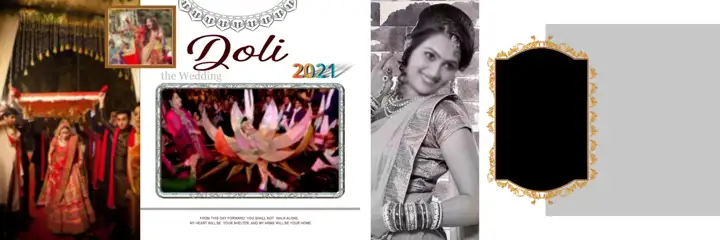 Wedding Album 12x36 PSD – Regal Lace Ornaments Design