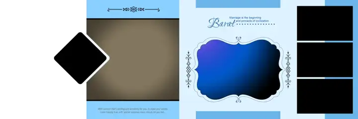 Wedding Album 12x36 PSD – Regal Peacock Art Design
