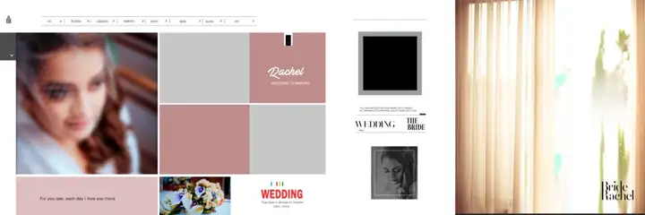 Wedding Album 12x36 PSD – Rich Maroon Lace Ornaments Design