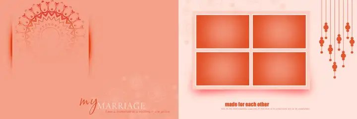 Wedding Album 12x36 PSD – Rich Maroon Silk Texture Design