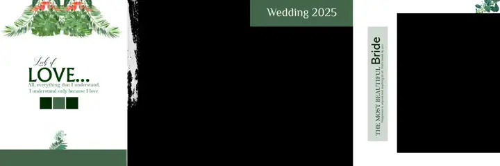 Wedding Album 12x36 PSD – Royal Kolam Pattern Design