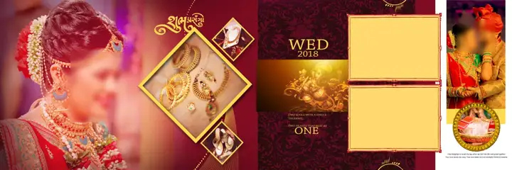 Wedding Album 12x36 PSD – Royal Lace Ornaments Design