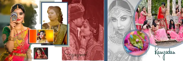 Wedding Album 12x36 PSD – Soft Pastel Floral Border Design