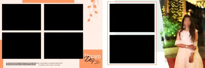 Wedding Album 12x36 PSD – Soft Pastel Rose Petals Design