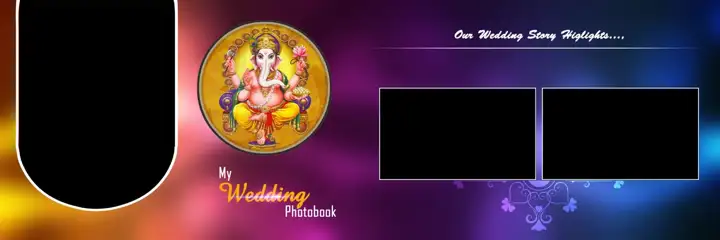 Wedding Album 12x36 PSD – Stylish Bokeh Lights Design