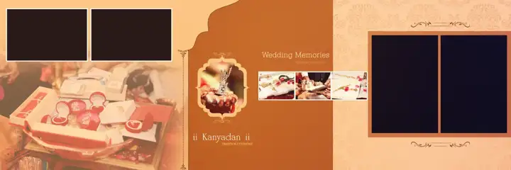 Wedding Album 12x36 PSD – Stylish Peacock Art Design