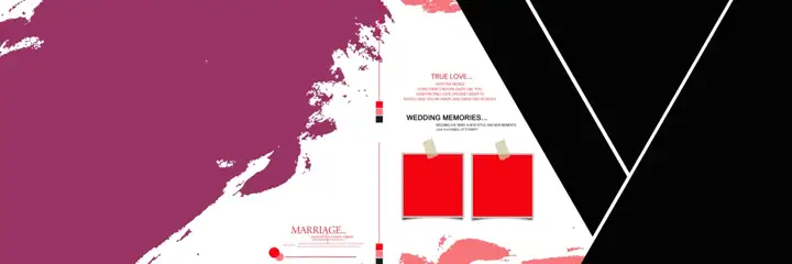 Wedding Album 12x36 PSD – Traditional Floral Border Design