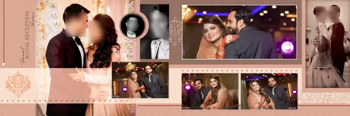 Wedding Album 12x36 PSD – Traditional Lace Ornaments Design
