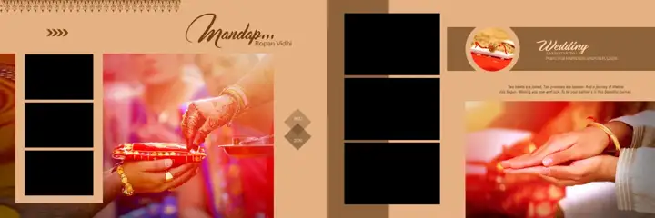 Wedding Album 12x36 PSD – Traditional Pastel Clouds Design