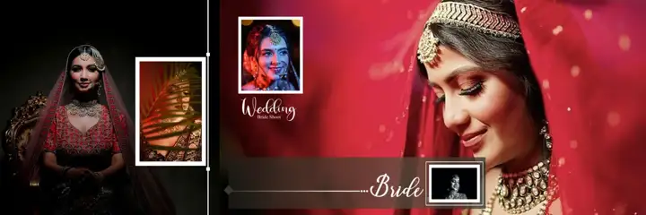 Wedding Album 12x36 PSD – Traditional Watercolour Splash Design
