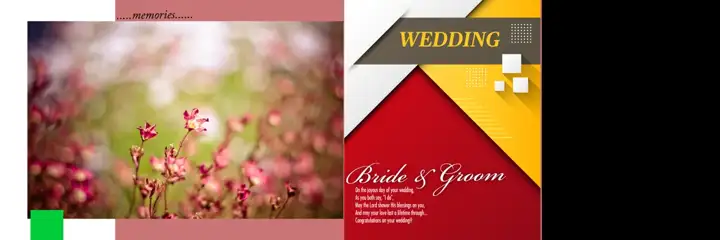 Wedding Album Background PSD in Grand Geometric Lines Style