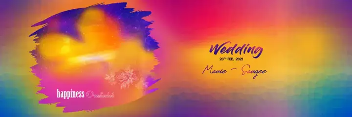 Wedding Album Background PSD – Vibrant Royal Arch Design
