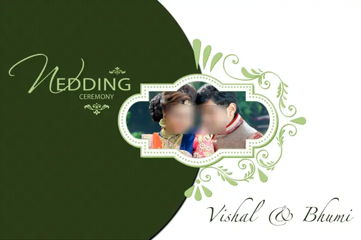 Wedding Album Cover PSD in Timeless Damask Texture Style