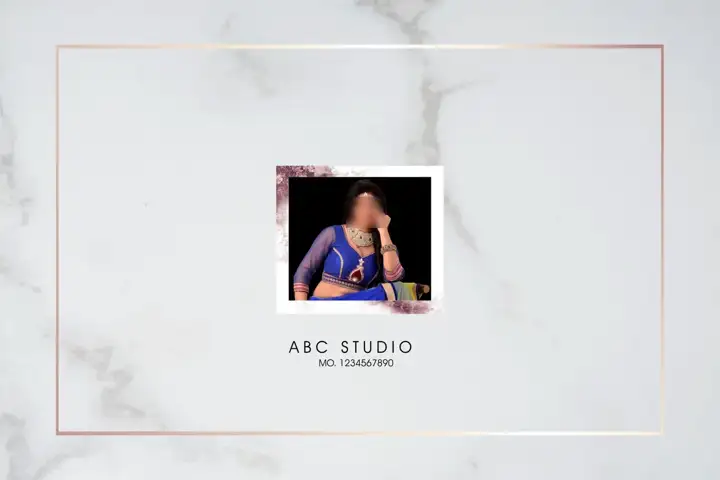 Wedding Album Cover PSD – Regal Watercolour Splash Design