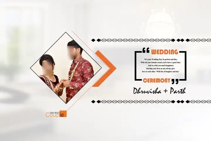 Wedding Album Cover PSD – Vibrant Kolam Pattern Design