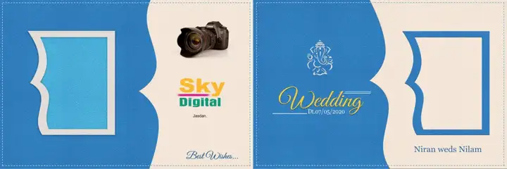 Wedding Album Cover PSD – Vibrant Rose Petals Design