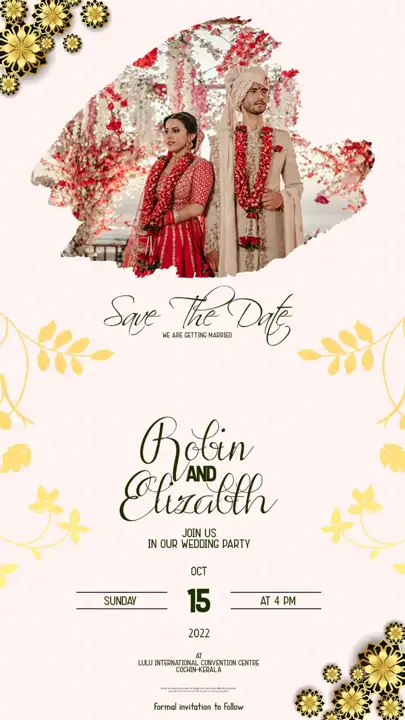 Wedding Invitation PSD in Graceful Silk Texture Style